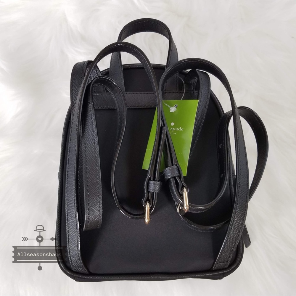 Kate Spade Mini Bradley Wilson Backpack Black Bag - Picture 4 of 8